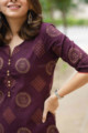 Image for Kusvaa Vcr42 Sharad Straight Kurta Closeup