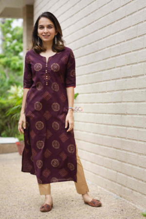 Image for Kusvaa Vcr42 Sharad Straight Kurta Featured