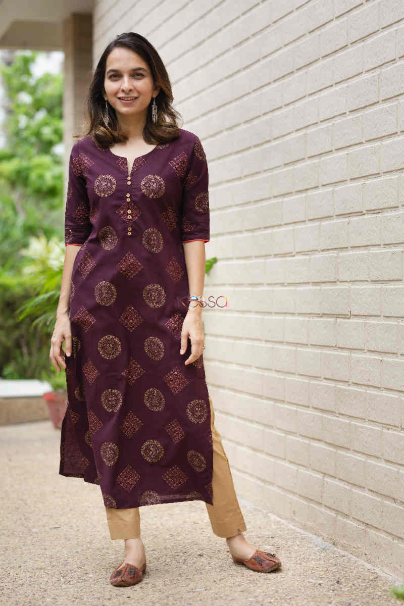 Image for Kusvaa Vcr42 Sharad Straight Kurta Featured