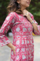 Image for Kusvaa Vcr43 Zaharah Kurta With Zari Mirror Work Side