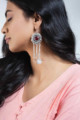 Image for Kusvaa Vcr45 Hamsini Straight Kurta With Handmade Buttons Earring