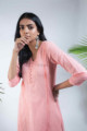 Image for Kusvaa Vcr45 Hamsini Straight Kurta With Handmade Buttons Look