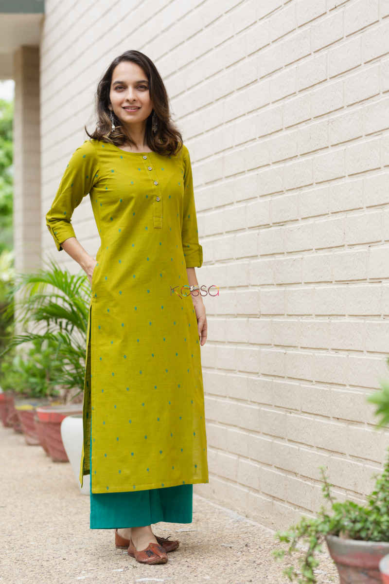 Image for Kusvaa Ws674 Durba South Cotton Dobby Kurta Featured