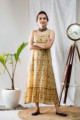 Image for Kusvaa Ws683 Nuzar Cotton Dress With Hand Block Print Look