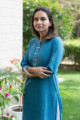 Image for Kusvaa Ws684 Almika South Cotton Dobby Kurta Look 1