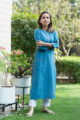 Image for Kusvaa Ws684 Almika South Cotton Dobby Kurta Look
