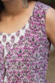Image for Kusvaa Wsr200 Yakoot Layered Kurta With Hand Block Print Neck