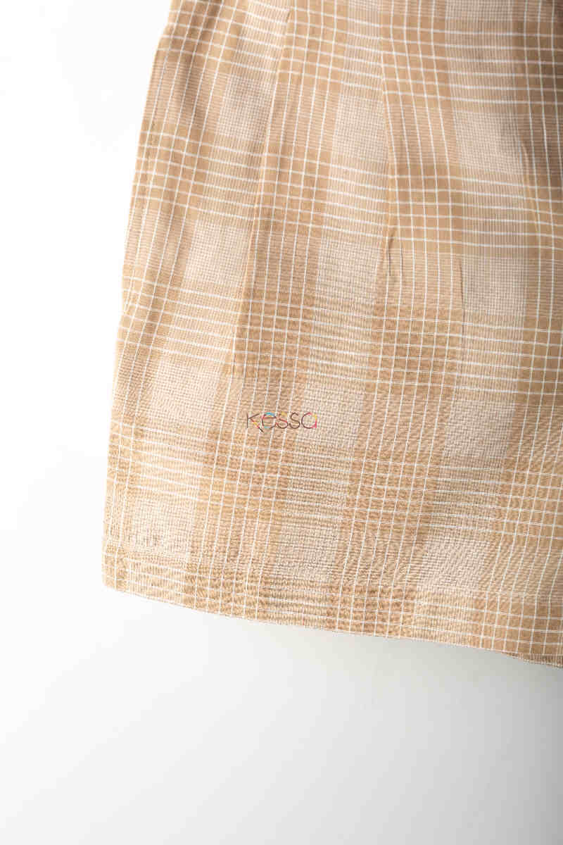 Image for Kusvaa Wss02 Harvest Gold Printed Shorts Closeup