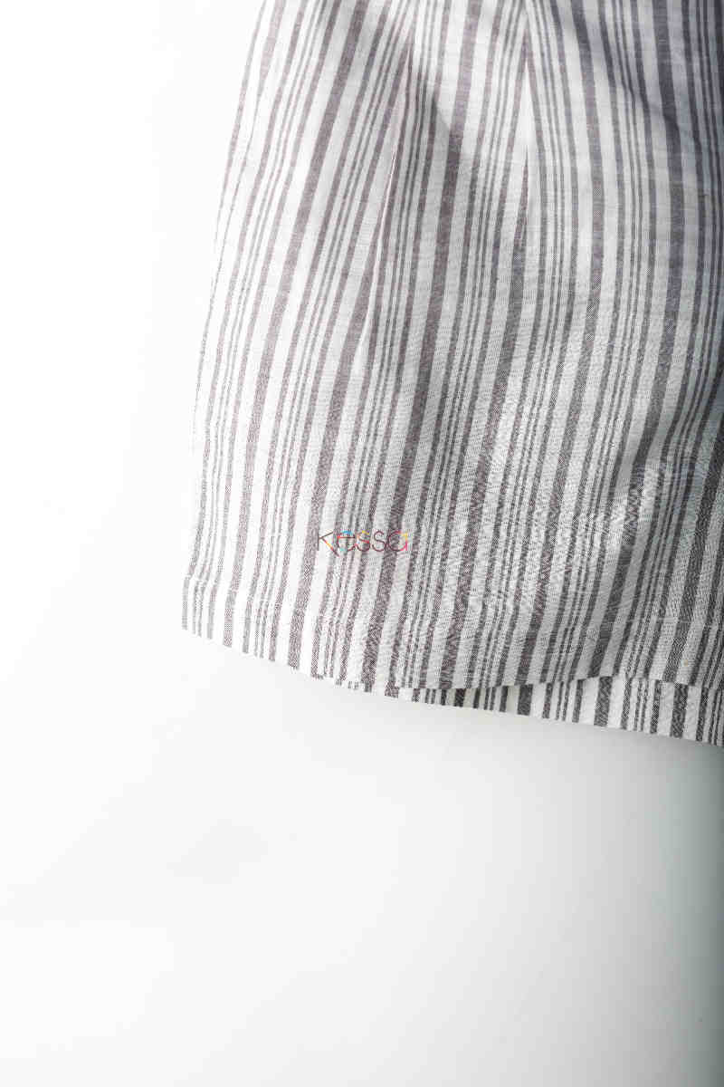 Image for Kusvaa Wss10 Santas Gray Printed Shorts Closeup