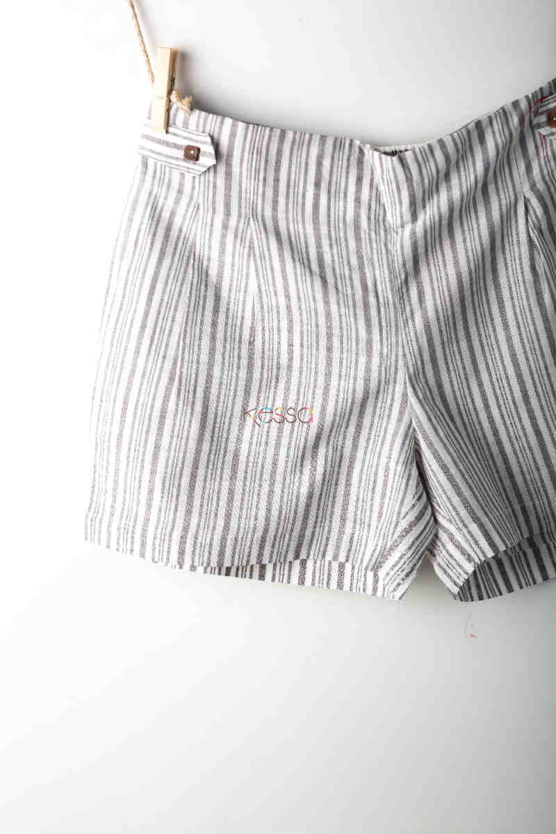 Image for Kusvaa Wss10 Santas Gray Printed Shorts Look