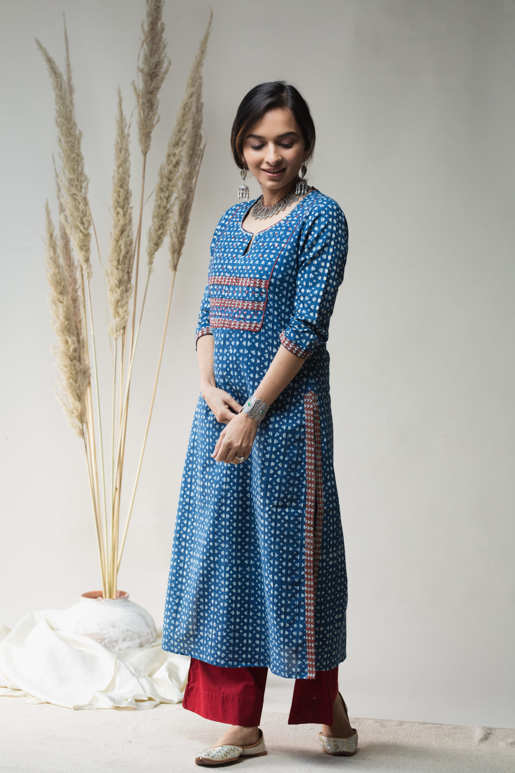 The Magical Blues : India’s Indigo Connect indigo print kurta