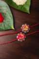 Image for Kusvaa Amrakhi09 Nadaan Handmade Rakhi For Kids Set Of Two Closeup