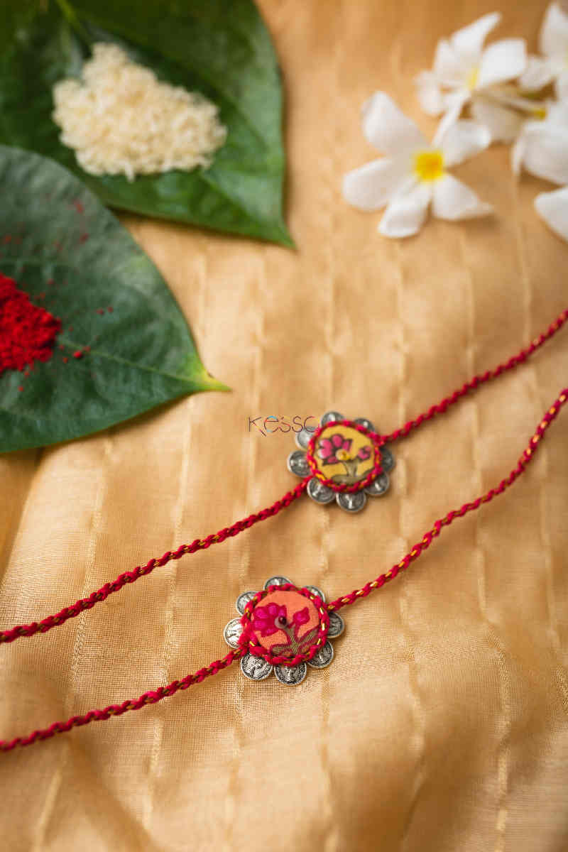 Image for Kusvaa Amrakhi09 Nadaan Handmade Rakhi For Kids Set Of Two Featured