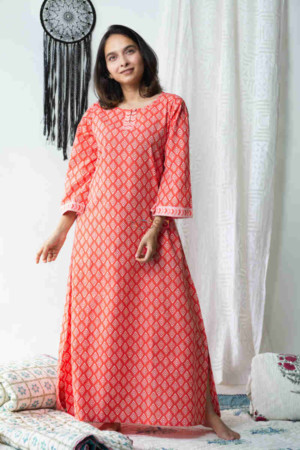 Image for Kusvaa De75 Taran Cotton Nighty Featured