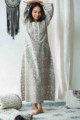 Image for Kusvaa De79 Hayaat Night Gown With Lace Detailing Front 1