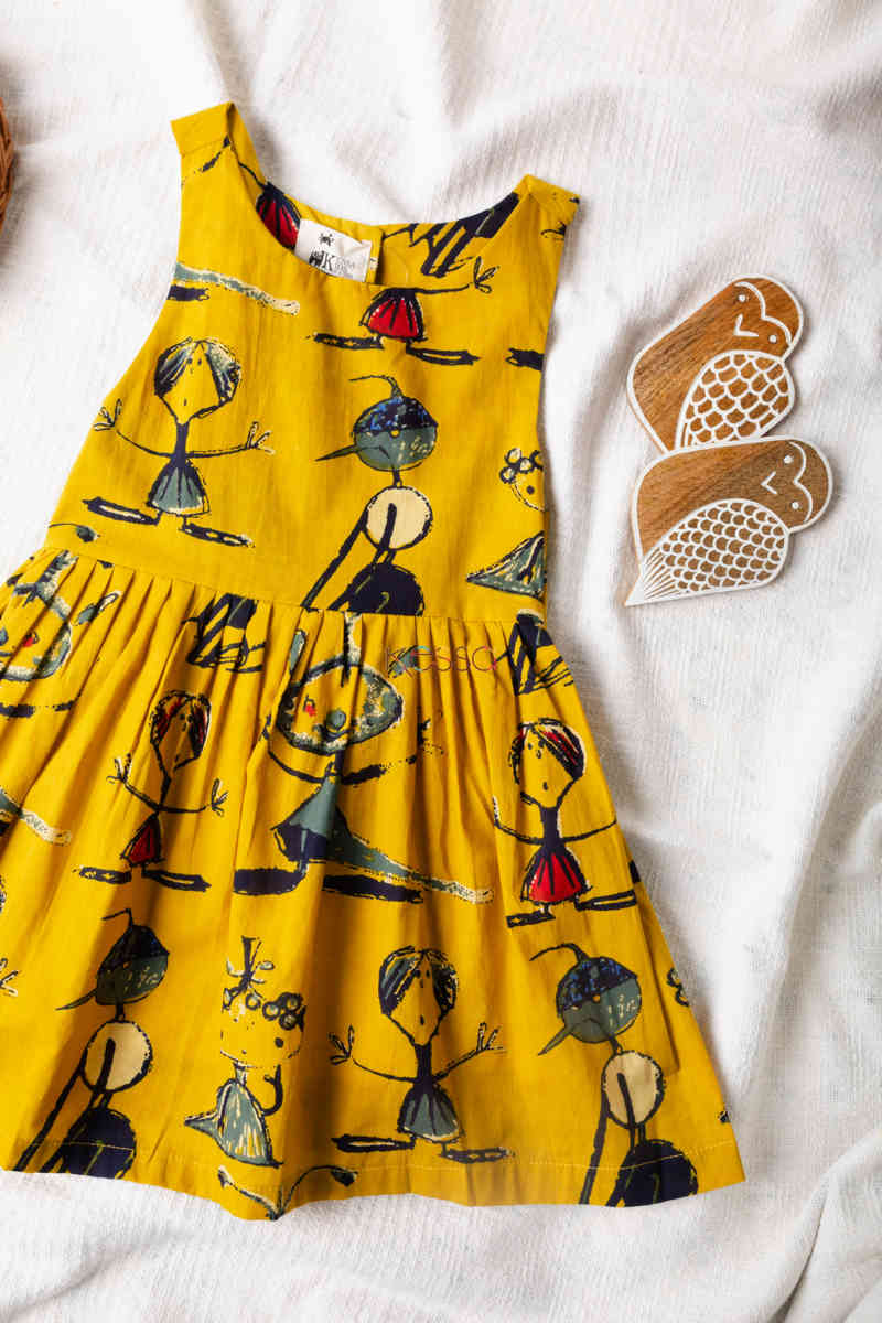 Image for Kusvaa Dek27 Ahlaad Frock With Quirky Prints Look