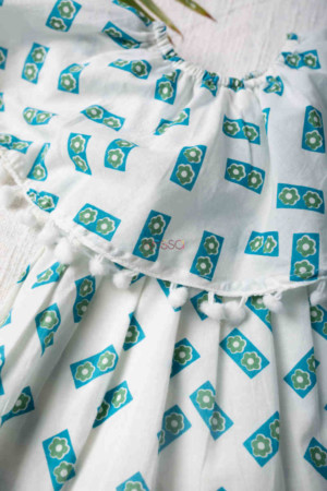 Image for Kusvaa Dek33 Misba Frock With Pompoms Closeup