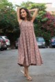 Image for Kusvaa Kcb07 Hazeena Dress With Hand Block Print Look