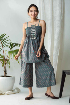 Image for Kusvaa Kcb08 Badra Co Ord Set With Bagh Print Featured