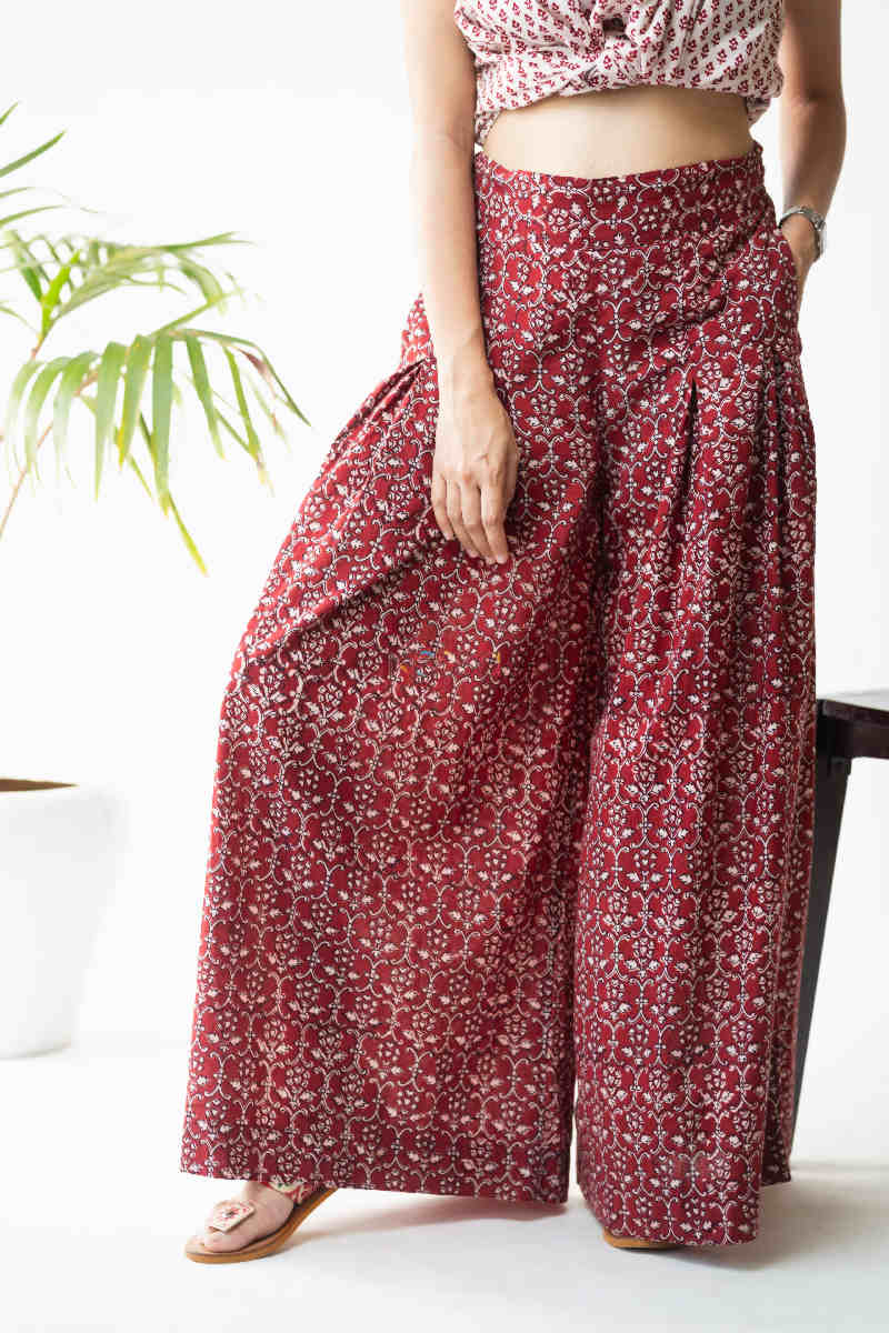 Image for Kusvaa Kcb10 Gulnaaz Co Ord Set With Bagh Print Bottom