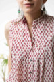 Image for Kusvaa Kcb10 Gulnaaz Co Ord Set With Bagh Print Closeup