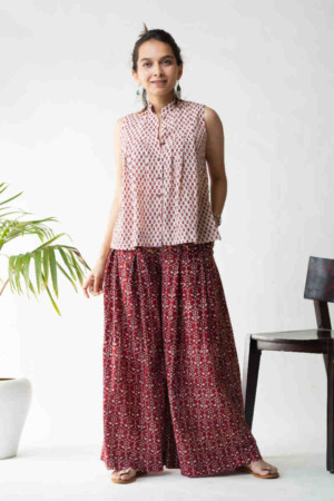 Image for Kusvaa Kcb10 Gulnaaz Co Ord Set With Bagh Print Featured