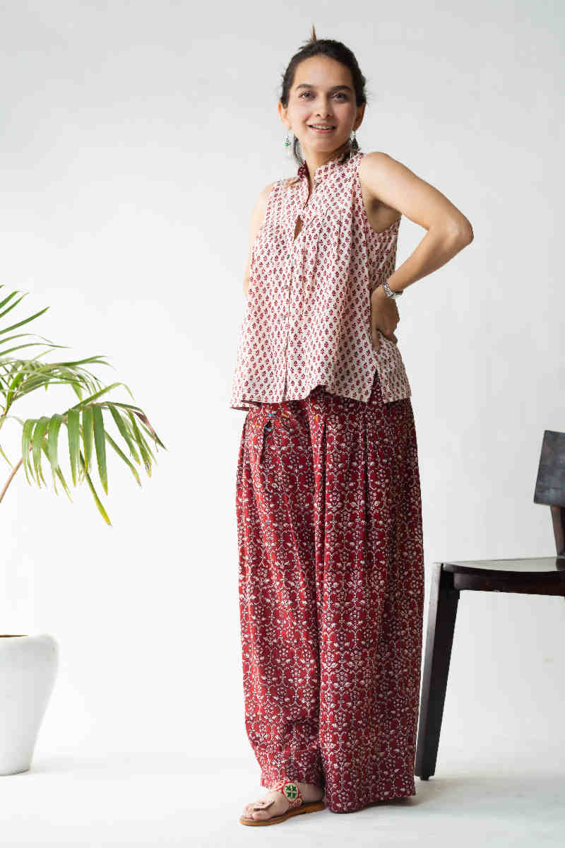 Image for Kusvaa Kcb10 Gulnaaz Co Ord Set With Bagh Print Look