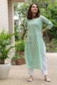 Image for Kusvaa Taf53 Jayda Kurta With Buta Hand Block Print Look