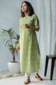 Image for Kusvaa Vcr50 Farozaan Kurta With Floral Print Look 1