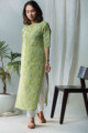 Image for Kusvaa Vcr50 Farozaan Kurta With Floral Print Side