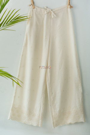 Image for Kusvaa Ve05 Schiffli Satin Linen Schiffli Palazzo 1 Featured