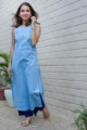 Image for Kusvaa Ws690 Fiza Kurta With Kantha And Embroidery Look 1