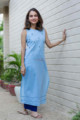 Image for Kusvaa Ws690 Fiza Kurta With Kantha And Embroidery Side