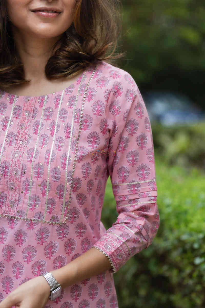Image for Kusvaa Ws693 Shehroze Kurta With Gota And Bijiya Work Closeup