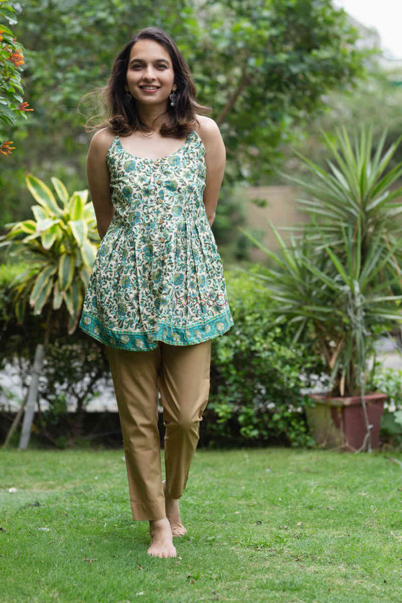 Image for Kusvaa Wsr120 Fyha Top With Hand Block Print Front