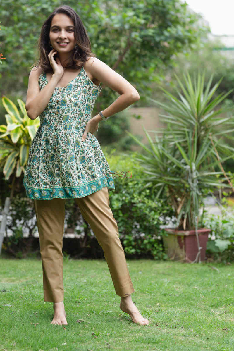 Image for Kusvaa Wsr120 Fyha Top With Hand Block Print Look 1