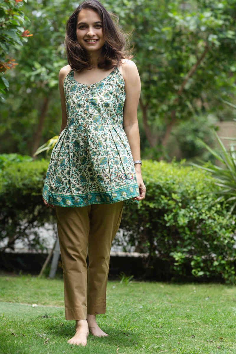 Image for Kusvaa Wsr120 Fyha Top With Hand Block Print Look