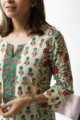 Image for Kusvaa Wsr198 Nazaat Kurta With Boota And Jaal Work Closeup
