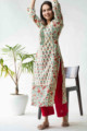 Image for Kusvaa Wsr198 Nazaat Kurta With Boota And Jaal Work Look 1