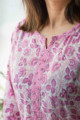 Image for Kusvaa Wsr199 Liyana Kurta With Hand Block Print Neck