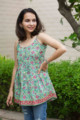 Image for Kusvaa Wsr202 Jasmira Top With Hand Block Print Look