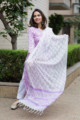 Image for Kusvaa Wsr204 Mushk Kurta Dupatta Set With Hand Block Print Look 2