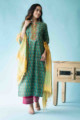 Image for Kusvaa Wsr210 Zemira Kurta Dupatta Set With Hand Block Print Front