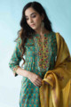 Image for Kusvaa Wsr210 Zemira Kurta Dupatta Set With Hand Block Print Top
