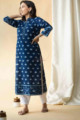 Image for Kusvaa Avdaf39 Shafaaq Indigo Kurta Look