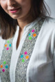 Image for Kusvaa Avdaf40 Badra Top With Embroidery Details Closeup