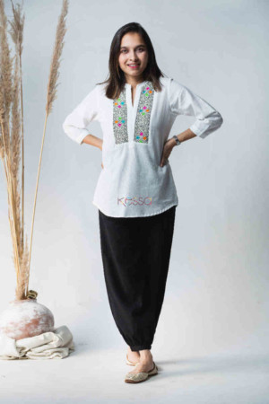 Image for Kusvaa Avdaf40 Badra Top With Embroidery Details Featured
