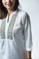 Image for Kusvaa Avdaf40 Badra Top With Embroidery Details Top