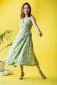Image for Kusvaa Avdaf41 Mukhtalif Wrap Dress Side