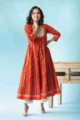 Image for Kusvaa Avdaf46 Nazgul Anarkali Kurta With Gota Patti Work Front